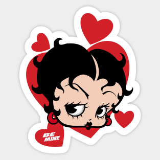 BETTY BOOP - Hearts Sticker